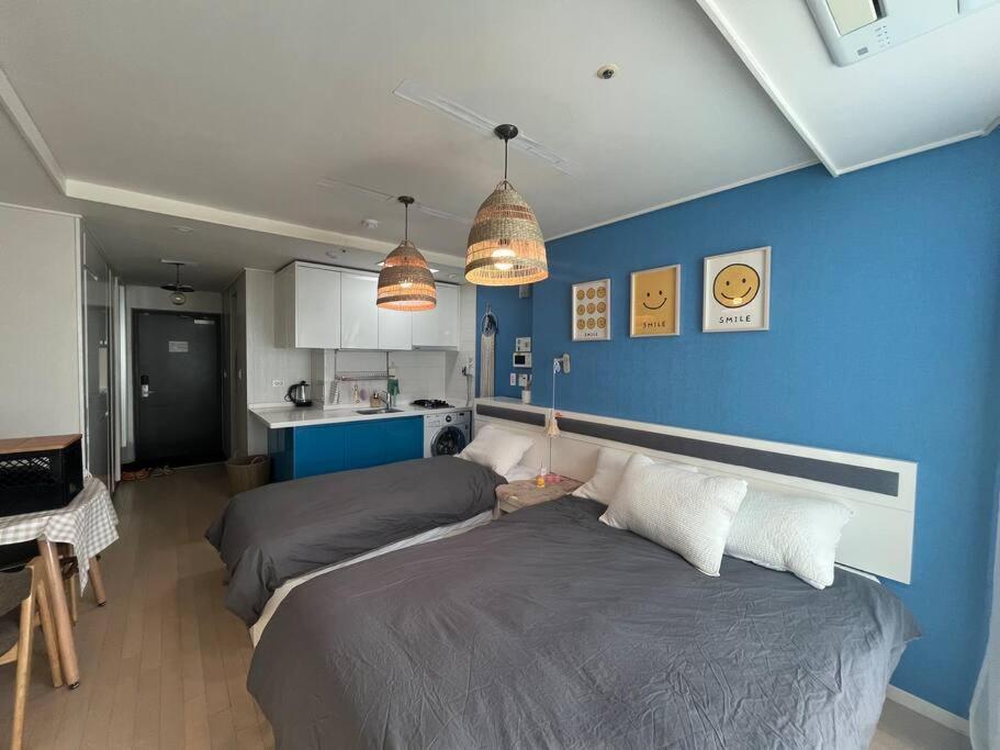 Haeundae Beach Stay #2Min Walk #2Beds Busan Exteriör bild