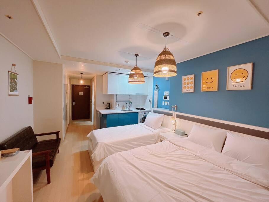 Haeundae Beach Stay #2Min Walk #2Beds Busan Exteriör bild