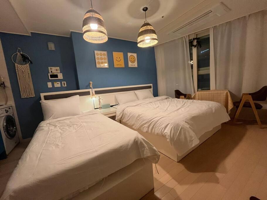 Haeundae Beach Stay #2Min Walk #2Beds Busan Exteriör bild